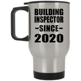 Building Inspector Since 2020 - Silver Travel Mug