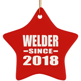 Welder Since 2018 - Star Ornament