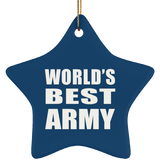World's Best Army - Star Ornament