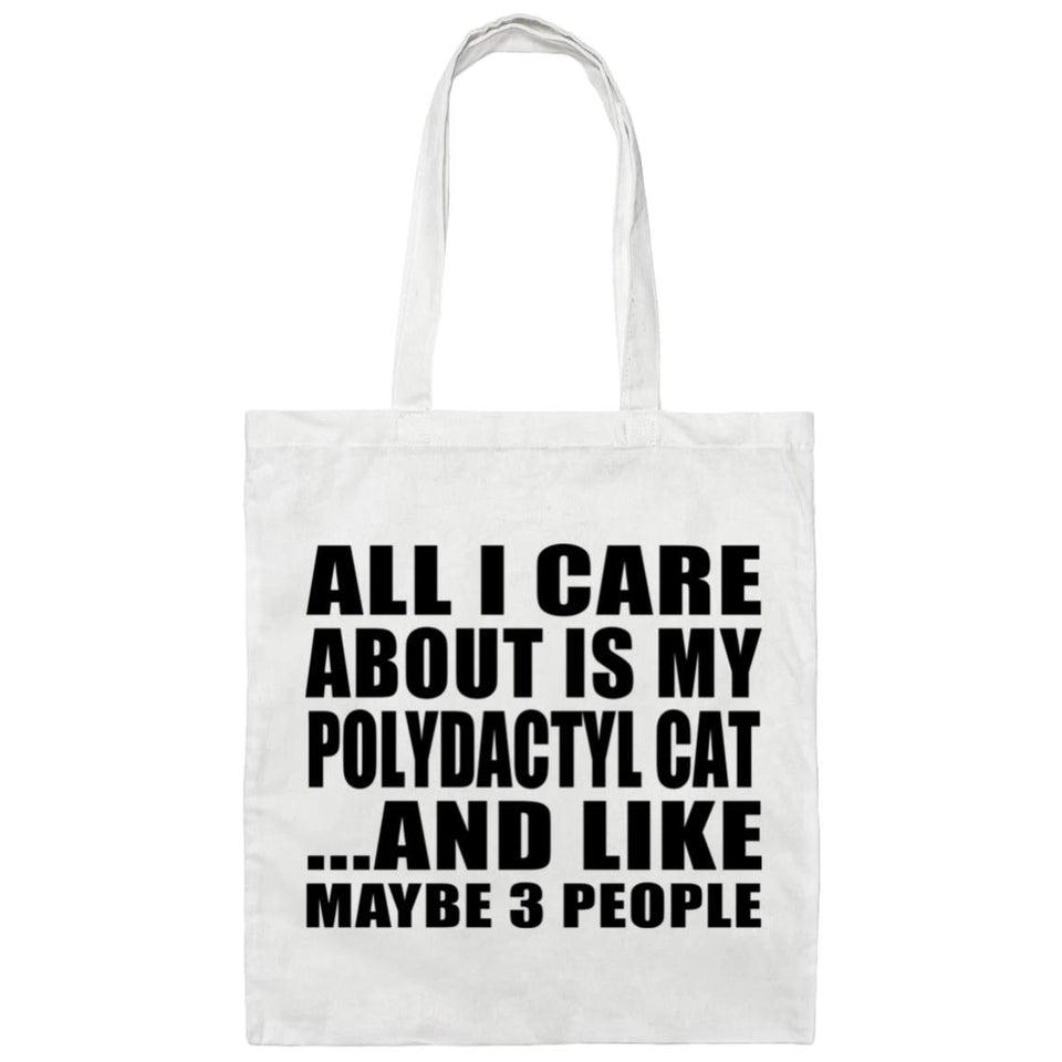 All I Care About Is My Polydactyl Cat - Tote Bag White