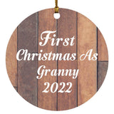 First Christmas As Granny 2022 - Circle Ornament E