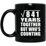29th Anniversary Square Root of 841 Years Who's Counting - 11oz Coffee Mug Black