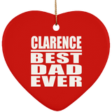 Clarence Best Dad Ever - Heart Ornament