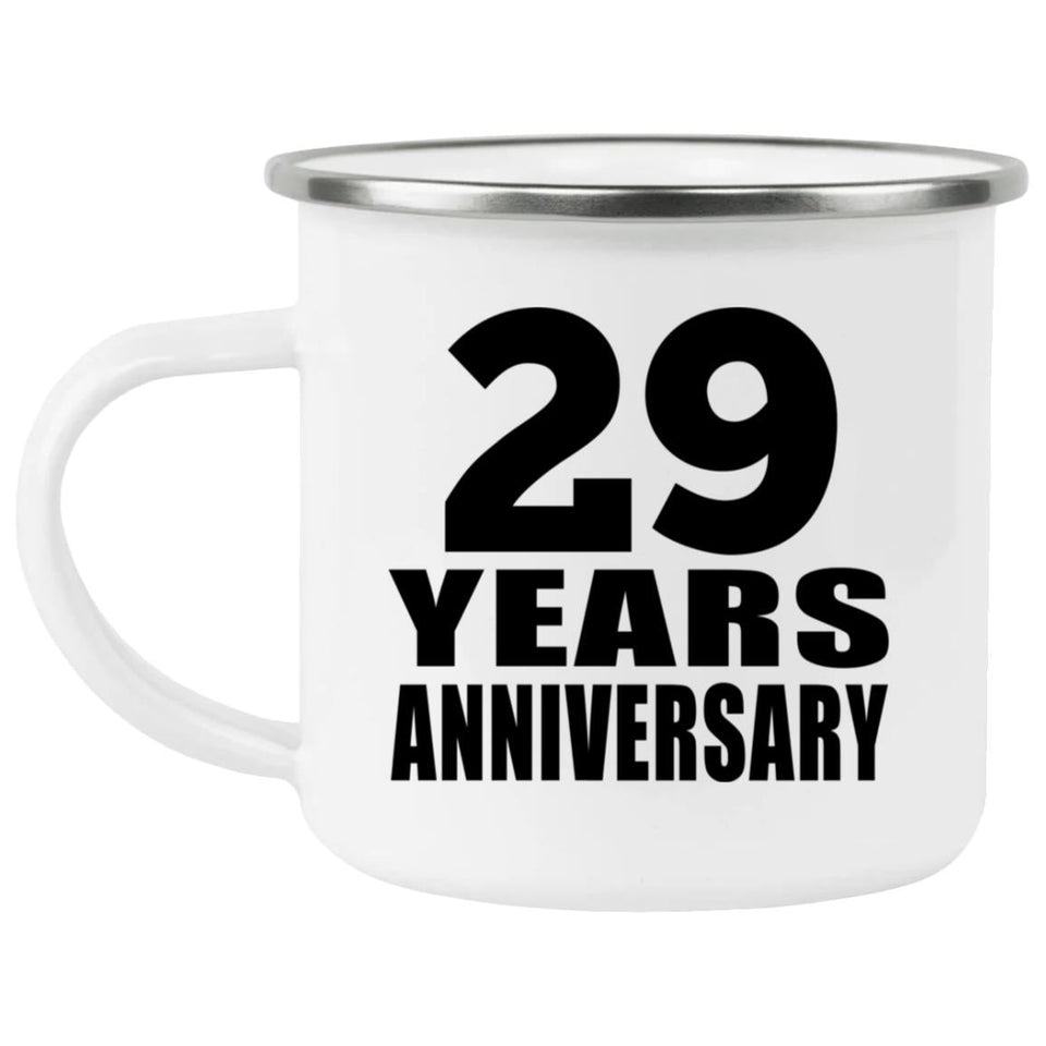 29th Anniversary 29 Years - 12oz Camping Mug