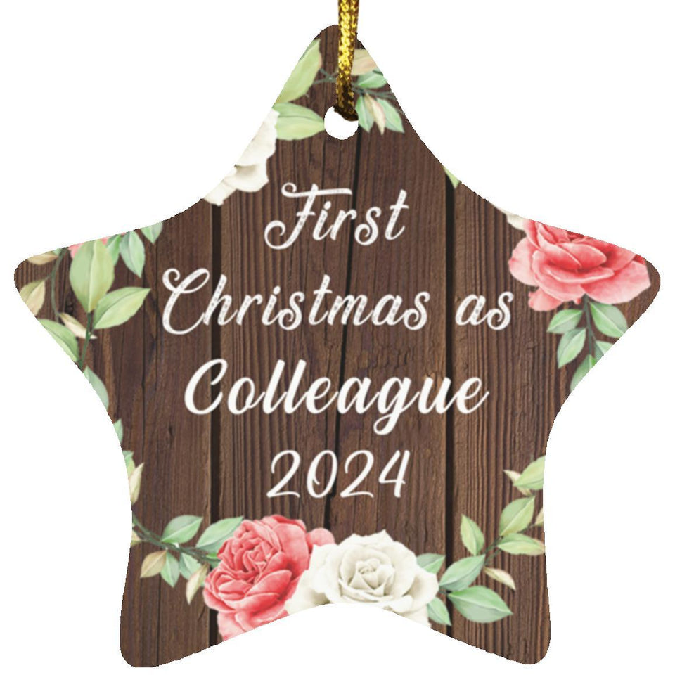 First Christmas As Colleague 2024 - Star Ornament A