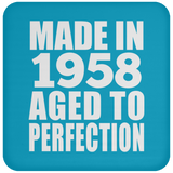66th Birthday Made In 1958 Aged to Perfection - Drink Coaster