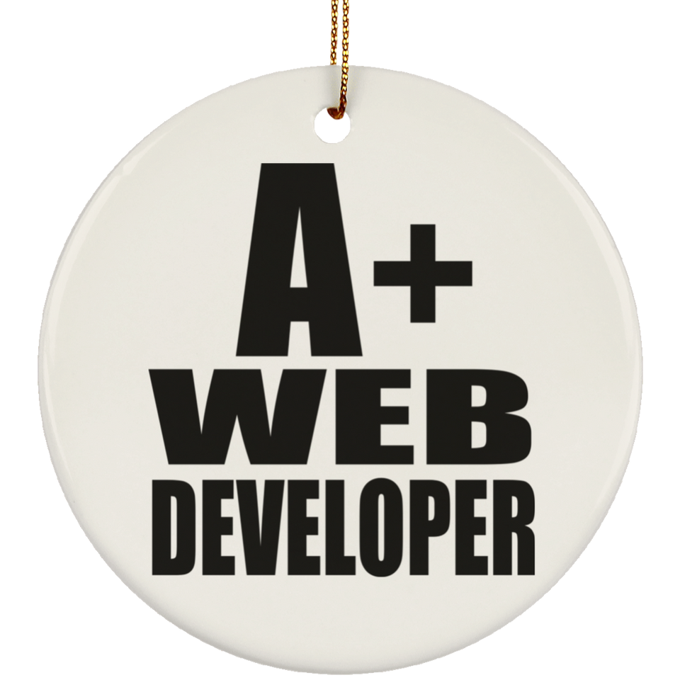 A+ Web Developer - Circle Ornament