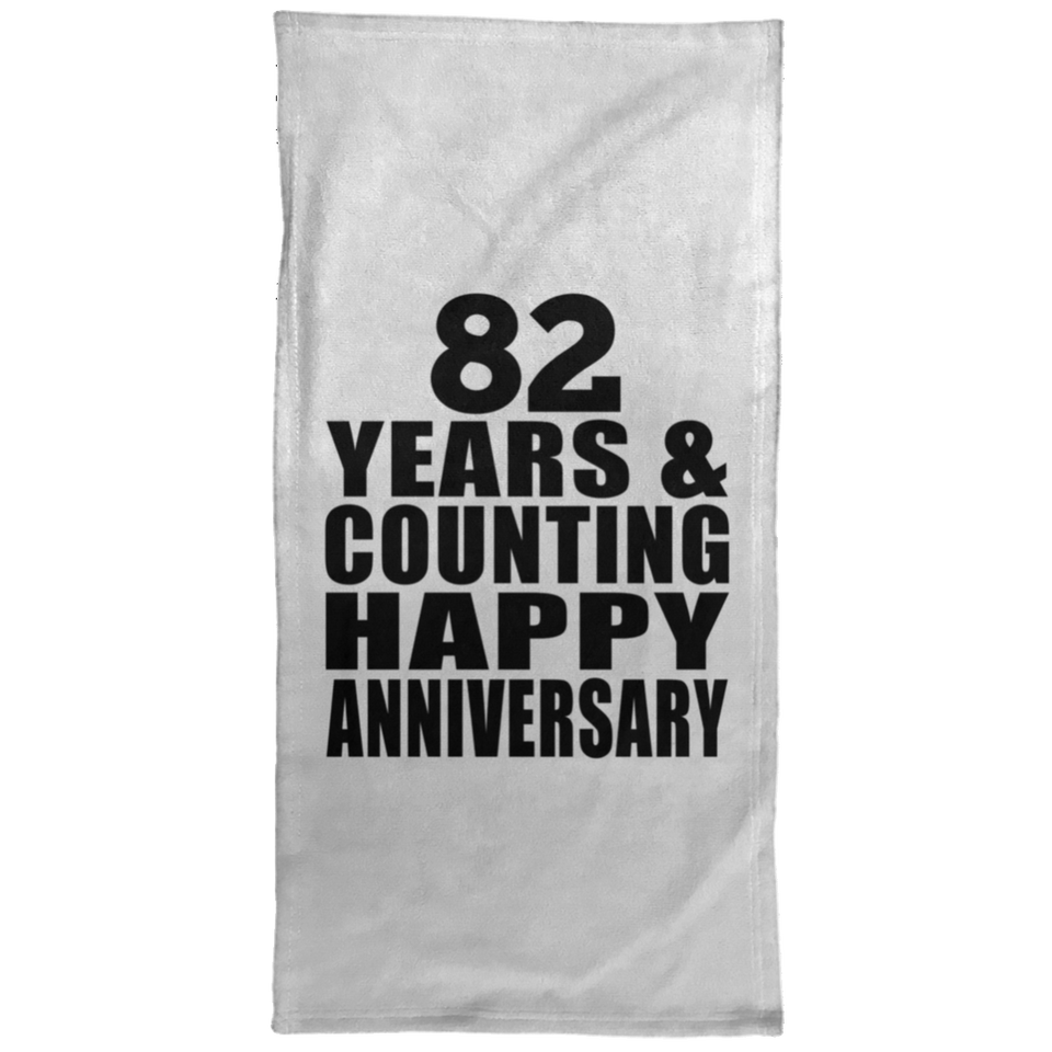 Happy 82nd Anniversary 82 Years & Counting - Hand Towel