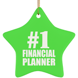 Number One #1 Financial Planner - Star Ornament