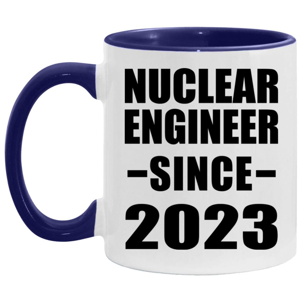 Nuclear Engineer Since 2023 - 11oz Accent Mug Purple