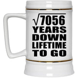 84th Anniversary Square Root of 7056 Years Lifetime To Go - Beer Stein