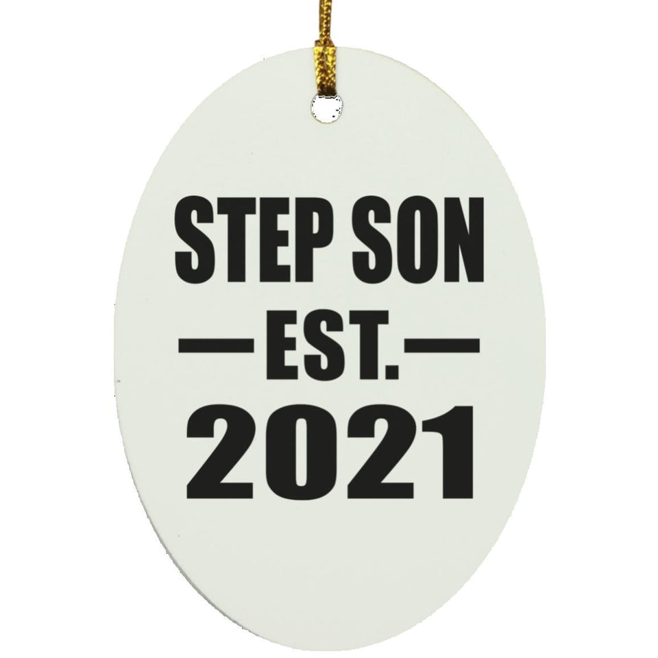 Step Son Established EST. 2021 - Oval Ornament