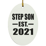Step Son Established EST. 2021 - Oval Ornament