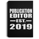 Publication Editor Established EST. 2019 - Canvas Portrait