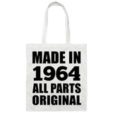 60th Birthday Made in 1964 All Parts Original - Tote Bag White