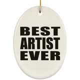 Best Artist Ever - Oval Ornament