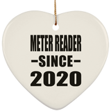 Meter Reader Since 2020 - Heart Ornament
