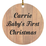 Carrie Baby's First Christmas - Circle Ornament C