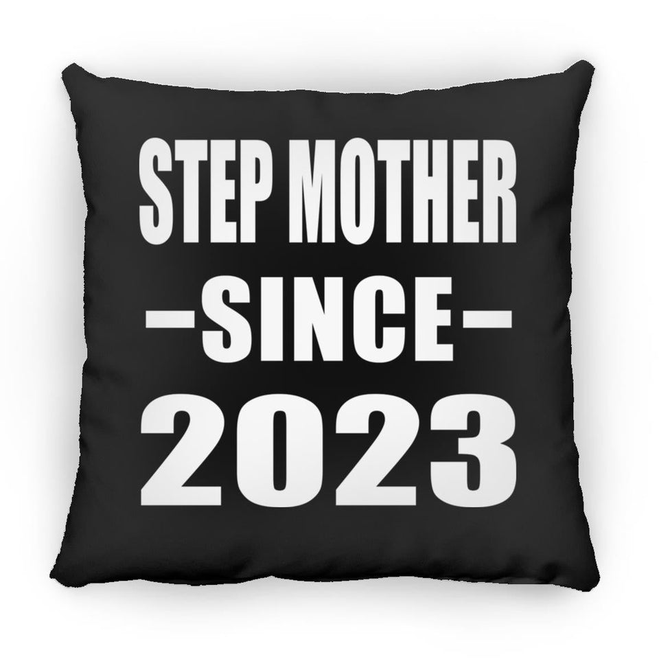 Step Mother Since 2023 - Throw Pillow Black