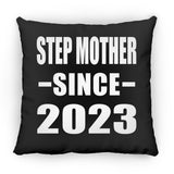 Step Mother Since 2023 - Throw Pillow Black