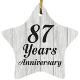 87th Anniversary 87 Years Anniversary - Star Ornament F