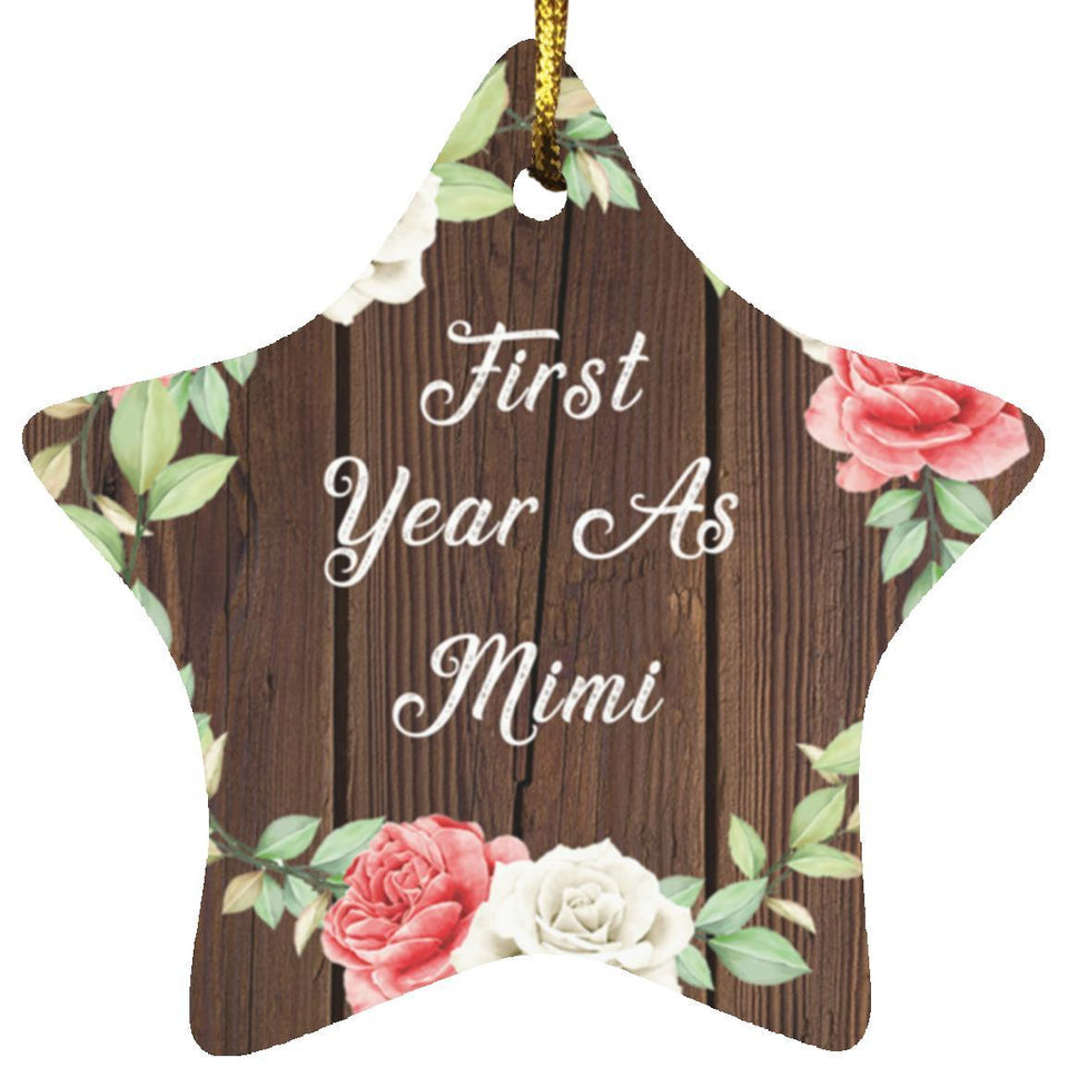 First Year As Mimi - Star Ornament A