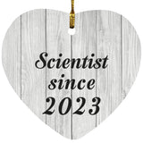 Scientist Since 2023 - Heart Ornament F