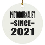 Photojournalist Since 2021 - Circle Ornament
