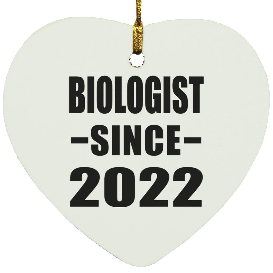 Biologist Since 2022 - Heart Ornament