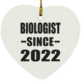 Biologist Since 2022 - Heart Ornament
