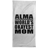 Alma World's Okayest Mom - Hand Towel