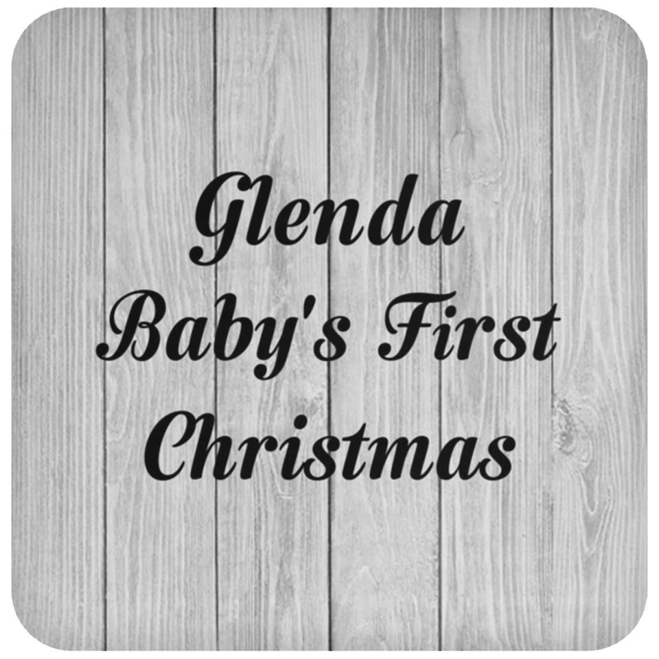 Glenda Baby's First Christmas - Drink Coaster F