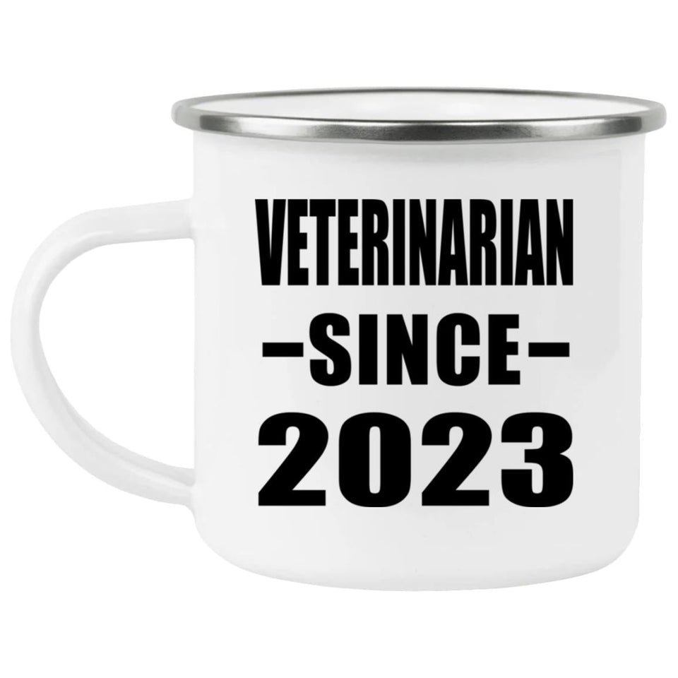 Veterinarian Since 2023 - 12oz Camping Mug