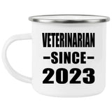 Veterinarian Since 2023 - 12oz Camping Mug