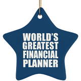 World's Greatest Financial Planner - Star Ornament