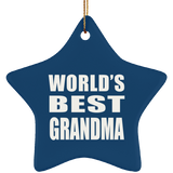 World's Best Grandma - Star Ornament