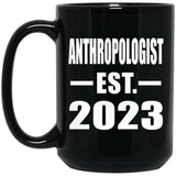 Anthropologist Established EST. 2023 - 15oz Coffee Mug Black