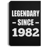 42nd Birthday Legendary Since 1982 - Canvas Portrait