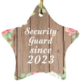 Security Guard Since 2023 - Star Ornament B