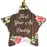 First Year As Daddy - Star Ornament A