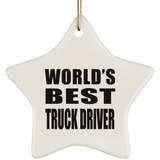 World's Best Truck Driver - Star Ornament