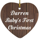 Darren Baby's First Christmas - Heart Ornament D