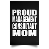 Proud Management Consultant Mom - Poster Portrait