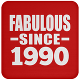 34th Birthday Fabulous Since 1990 - Drink Coaster