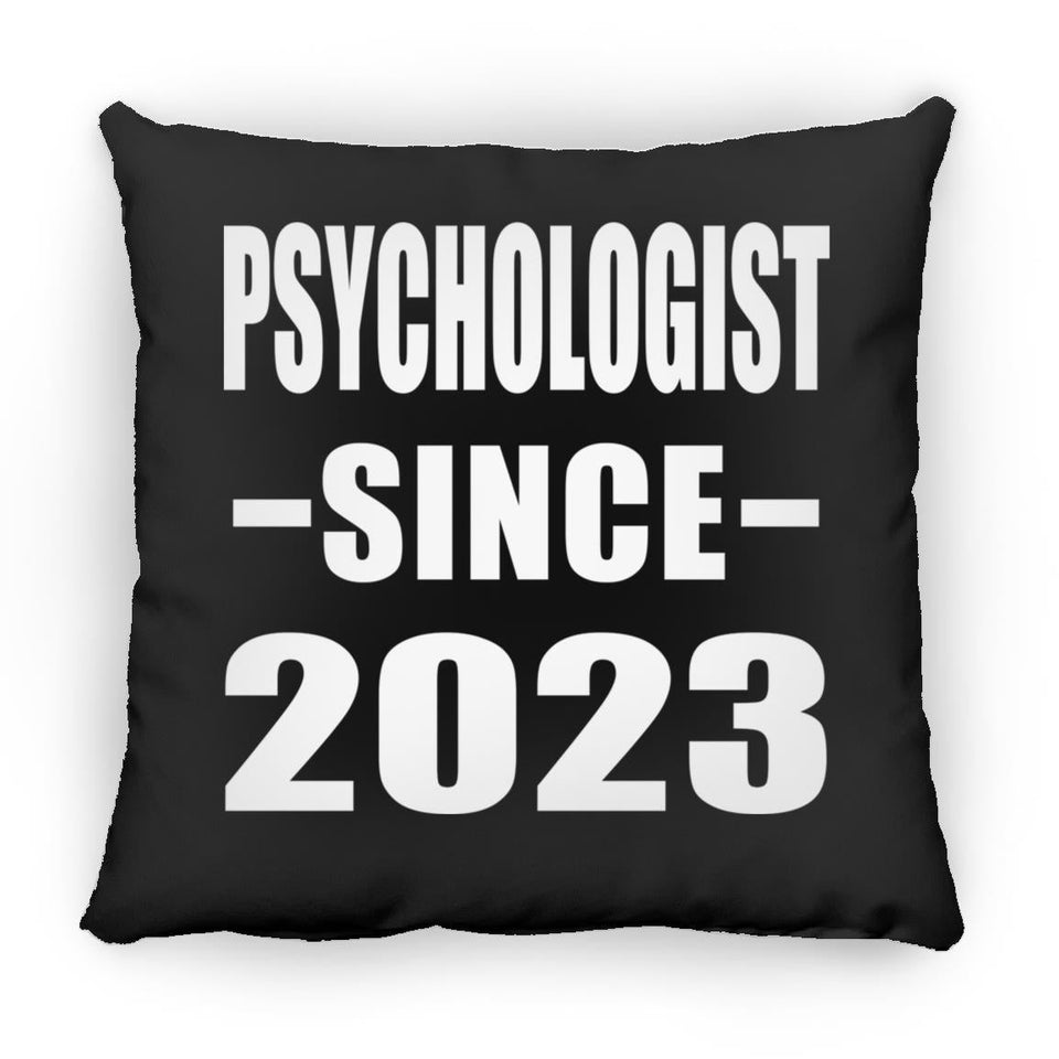 Psychologist Since 2023 - Throw Pillow Black