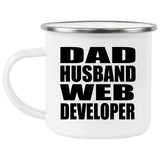 Dad Husband Web Developer - 12oz Camping Mug