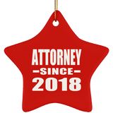 Attorney Since 2018 - Star Ornament