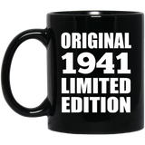 83rd Birthday Original 1941 Limited Edition - 11oz Coffee Mug Black