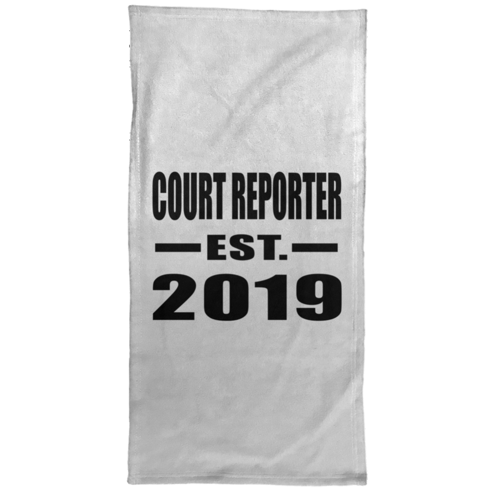 Court Reporter Established EST. 2019 - Hand Towel