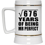 26th Anniversary Square Root of 676 Years of Mr Perfect - Beer Stein